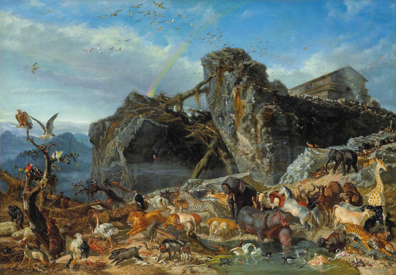 Etter syndfloden, ca 1865. av Filippo Palizzi