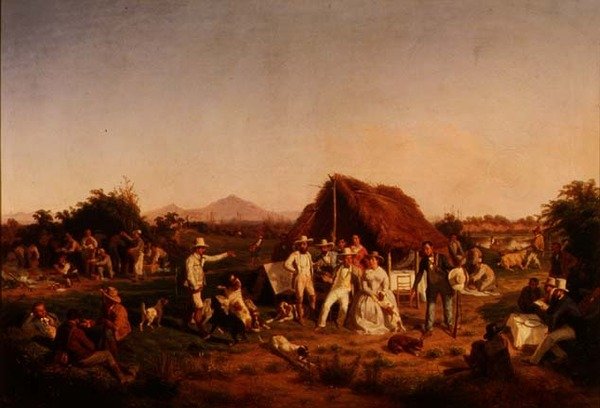 Jaktpartiet til Ferdinand II av Napoli av Filippo Palizzi