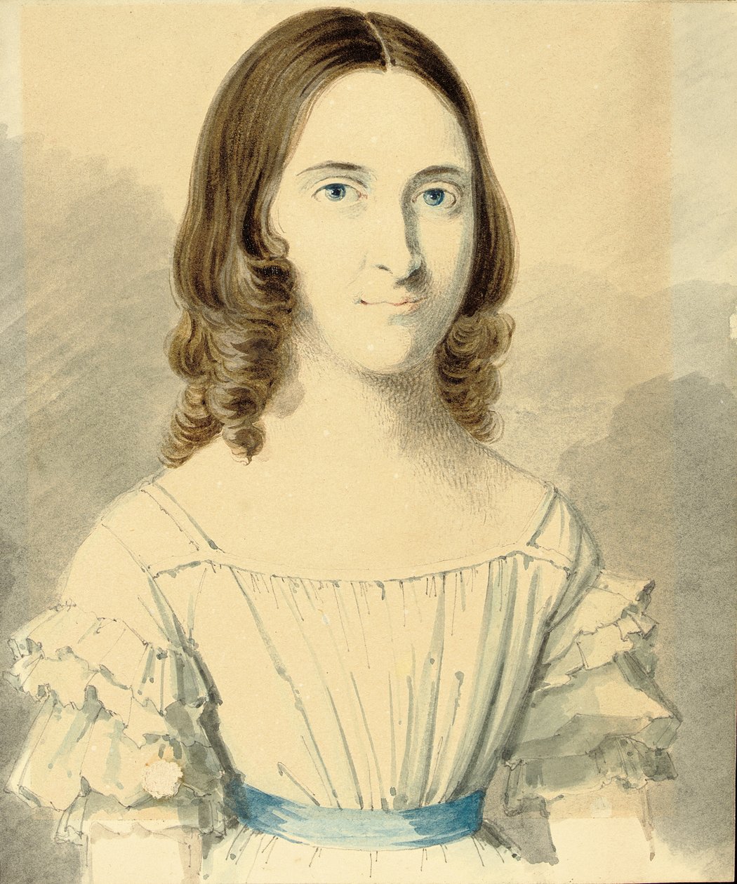 Et portrett av Christina Georgina Rossetti av Filippo Pistrucci