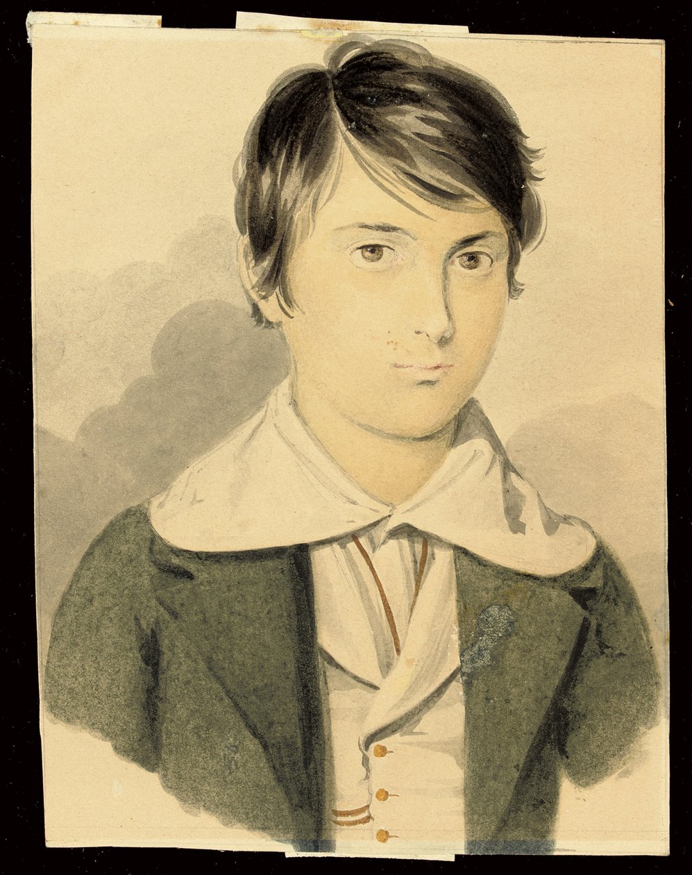 Et portrett av Dante Gabriel Rossetti av Filippo Pistrucci
