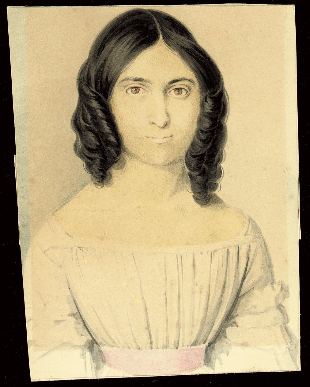 Et portrett av Maria Francesca Rossetti av Filippo Pistrucci