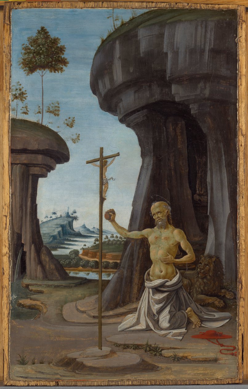 Den angrende Saint Jerome av Fiorenzo di Lorenzo