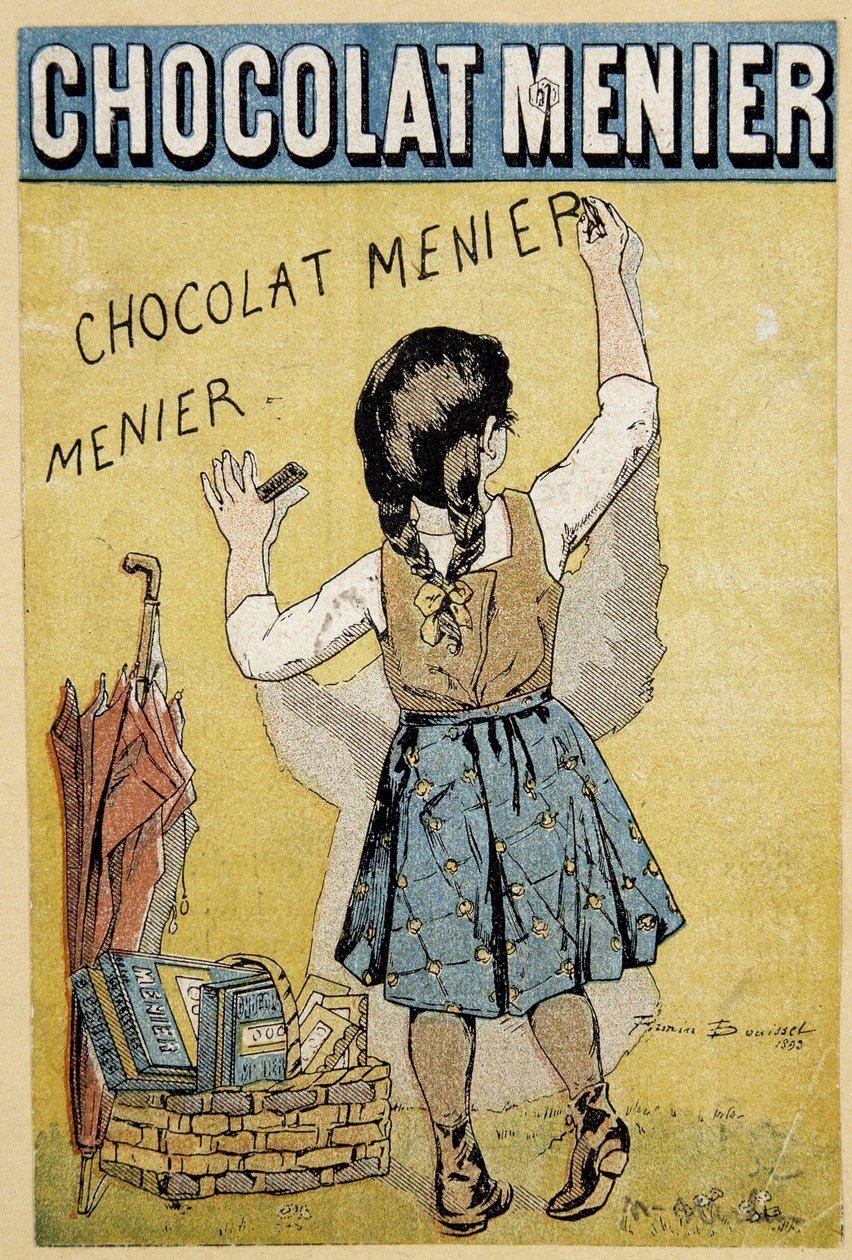 Reklame for sjokolade "" Menier", slutten av 1800-tallet av Firmin Bouisset