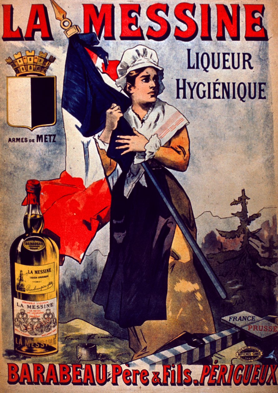 La Messina Hygienic Liqueur Advertisement (farge litho) av Firmin Bouisset