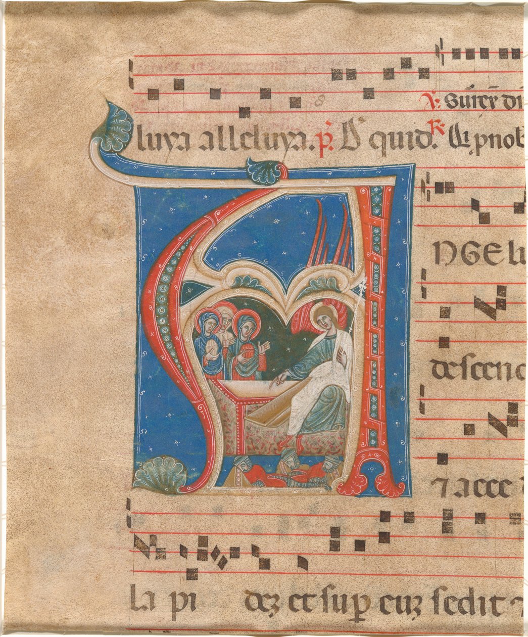 De tre hellige kvinnene ved graven av First Master of the Cortona Antiphonaries