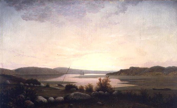 Creek nær Gloucester, Massachusetts (olje på lerret) av Fitz Henry Lane
