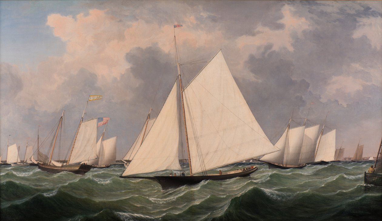 New York Yacht Club Regatta, 1856 av Fitz Henry Lane