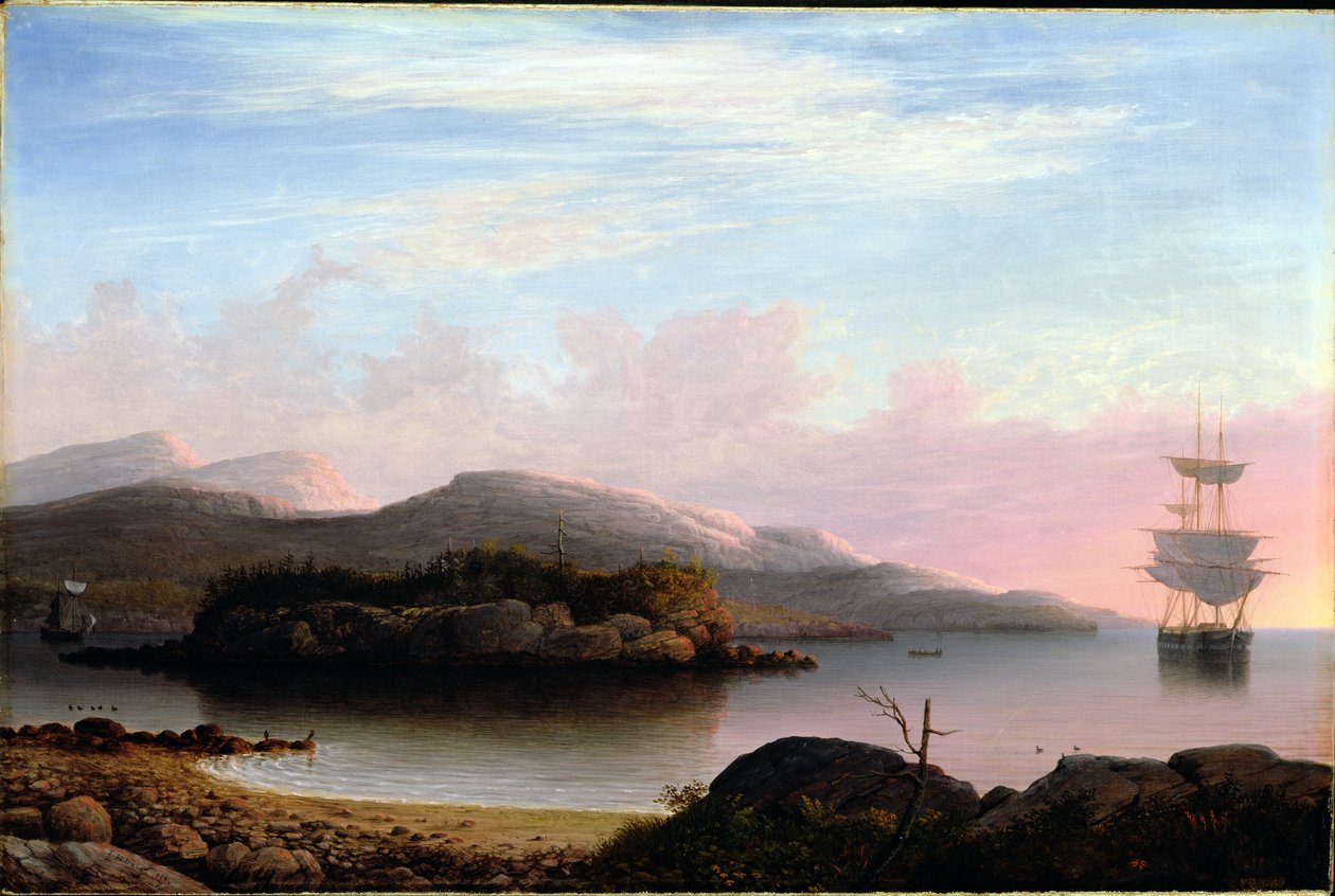 Utenfor Mount Desert Island, 1856 av Fitz Henry Lane