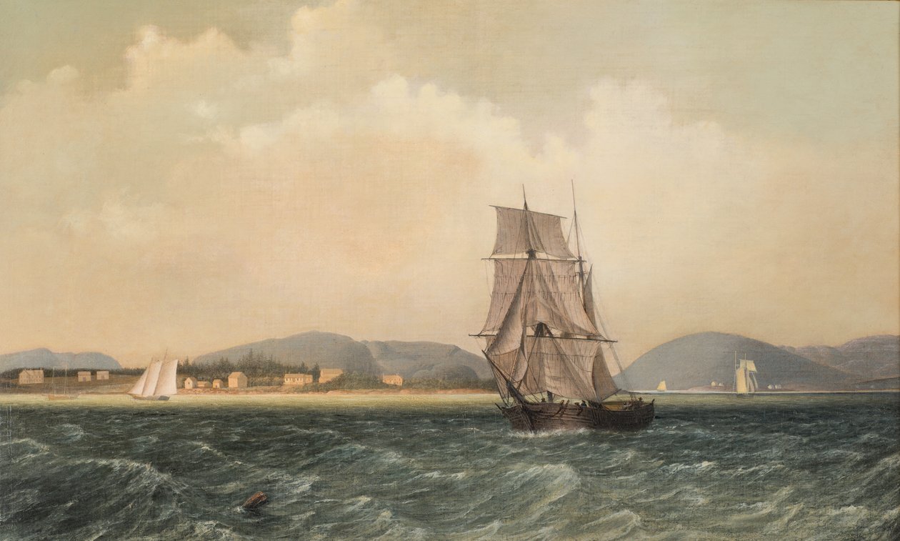 Utenfor Mt. Desert Island, Maine, 1850 av Fitz Henry Lane