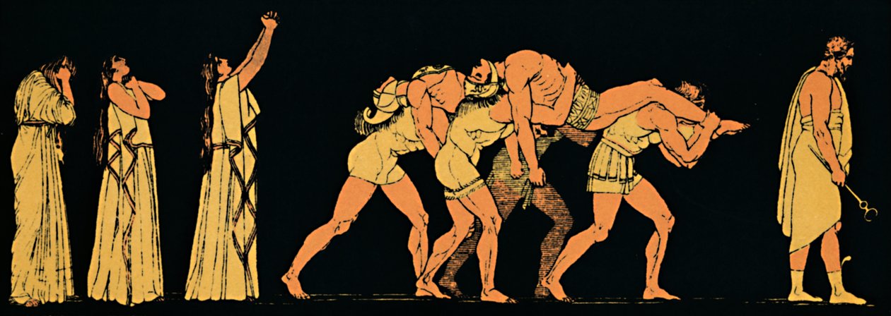 De døde brødrene, 1880 av Flaxman