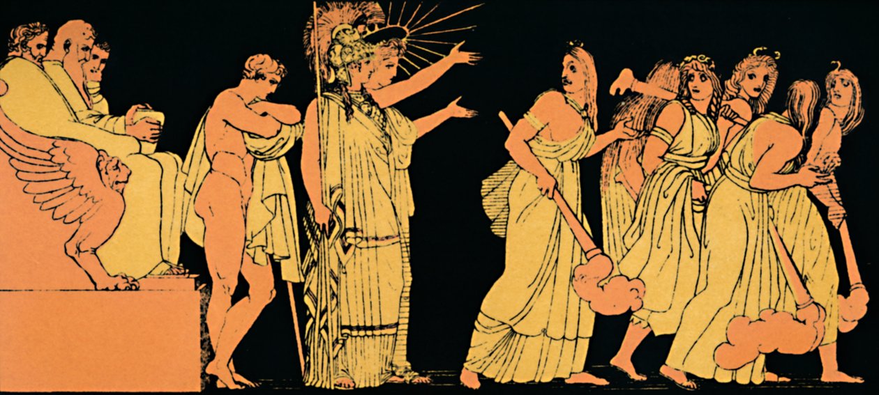 Furies avgang, 1880 av Flaxman