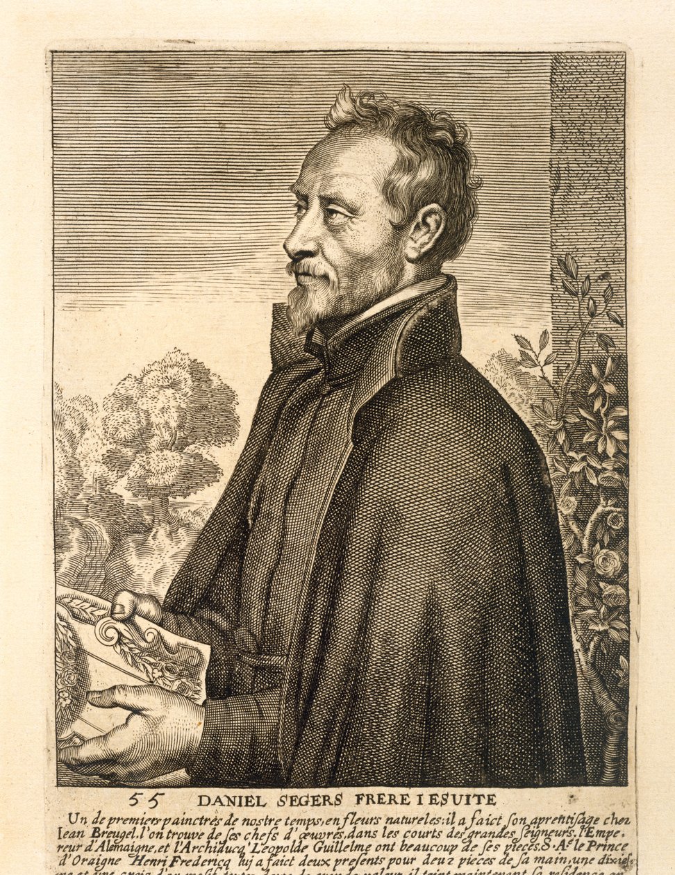 Portrett av Daniel Seghers av Flemish School