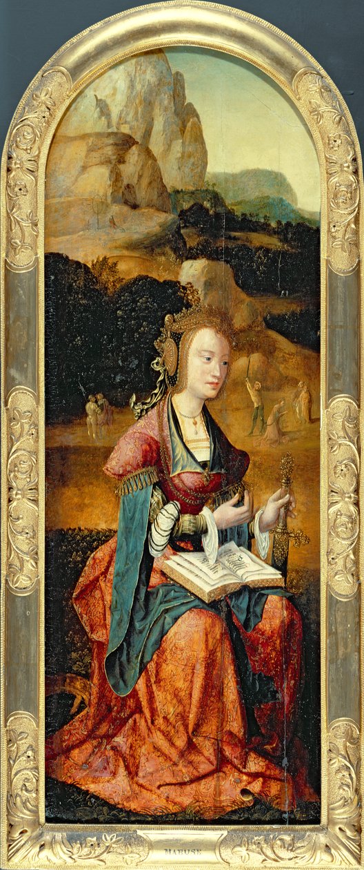 St. Katarina av Alexandria, tidlig på 1500-tallet av Flemish School
