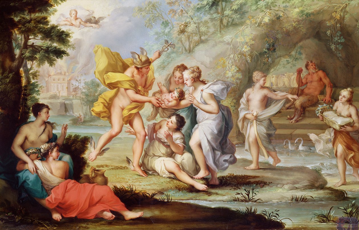 Fødselen til Bacchus av Flemish School