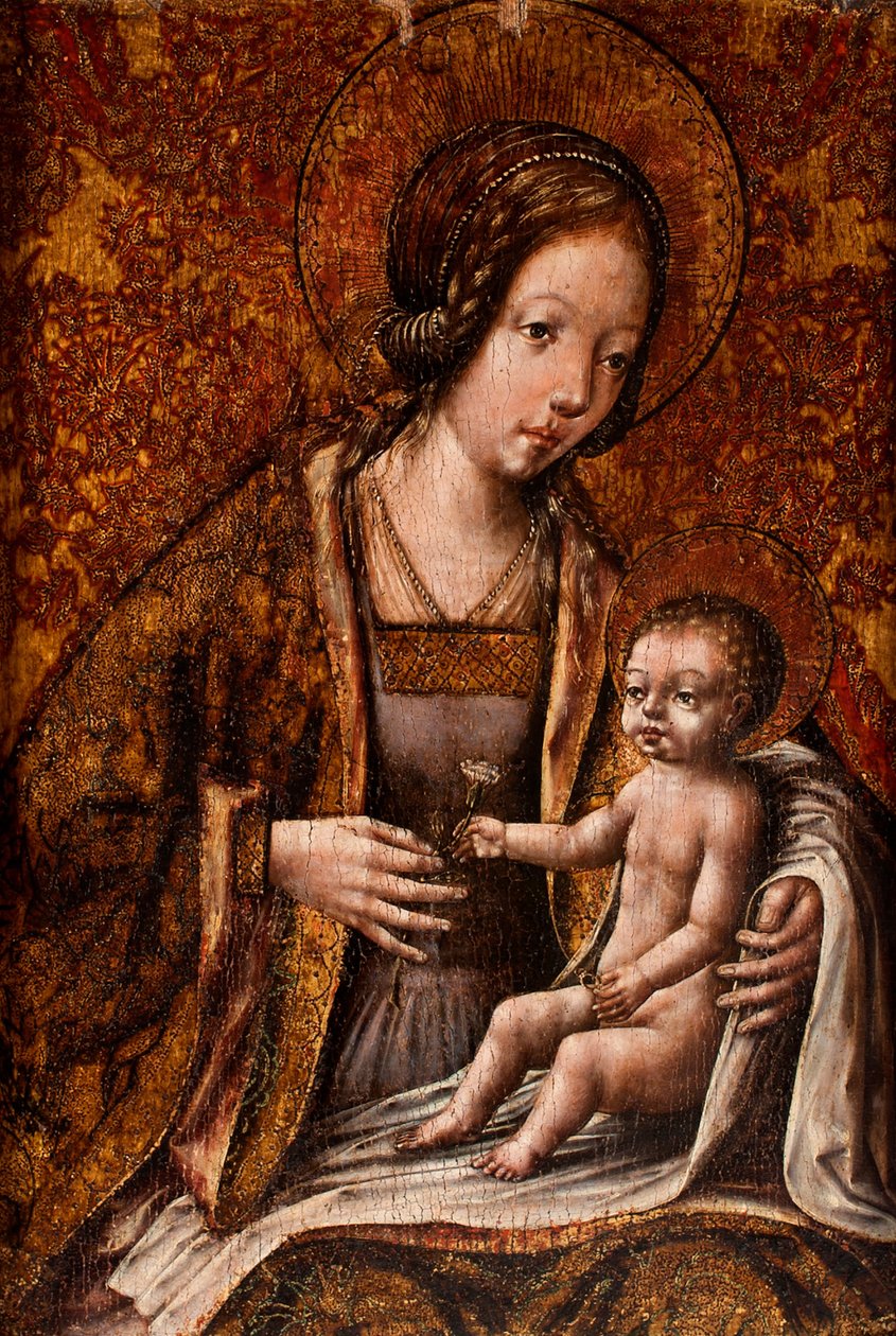 Madonna og barn av Flemish School