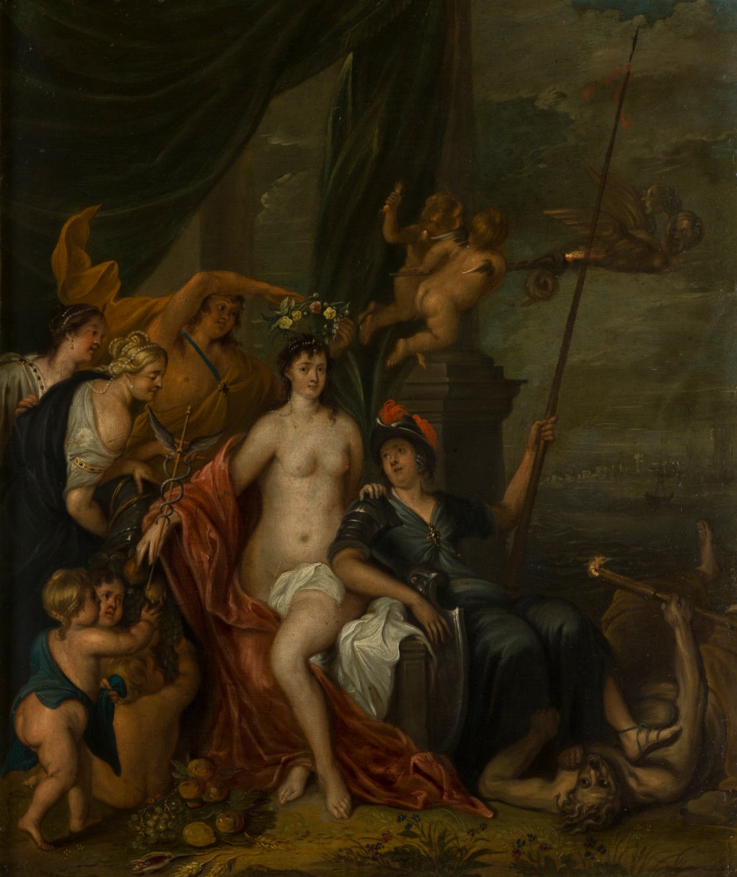 An Allegorical Painting of Peace, ca. 1630-1700 (olje på kobber) av Flemish School