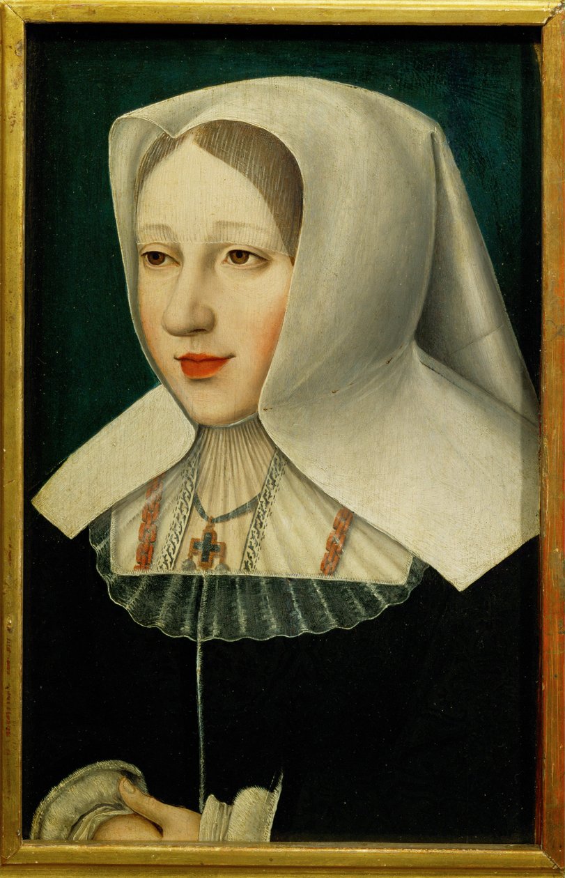 Erkehertuginne Margarete, datter av keiser Maximilian I (maleri på tre) av Flemish School