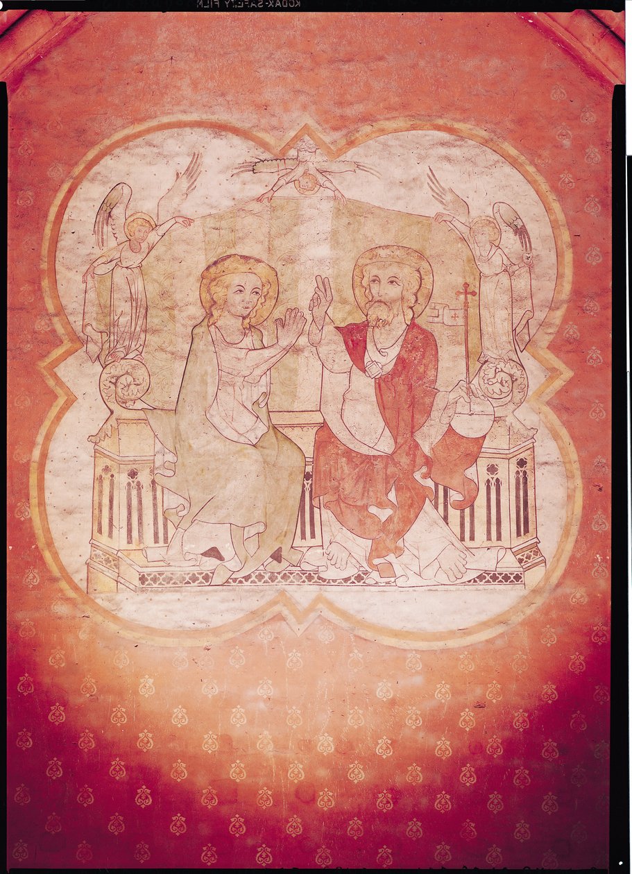 Jomfruens velsignelse (fresco) av Flemish School