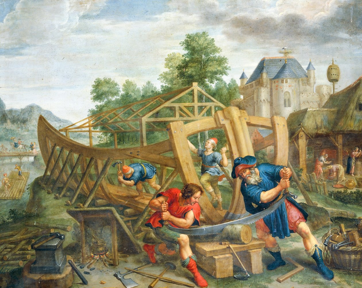 Bygge ark av Flemish School