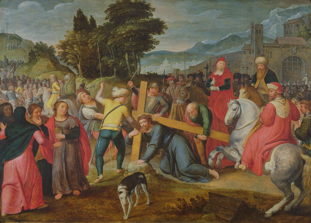 Å bære korset av Flemish School