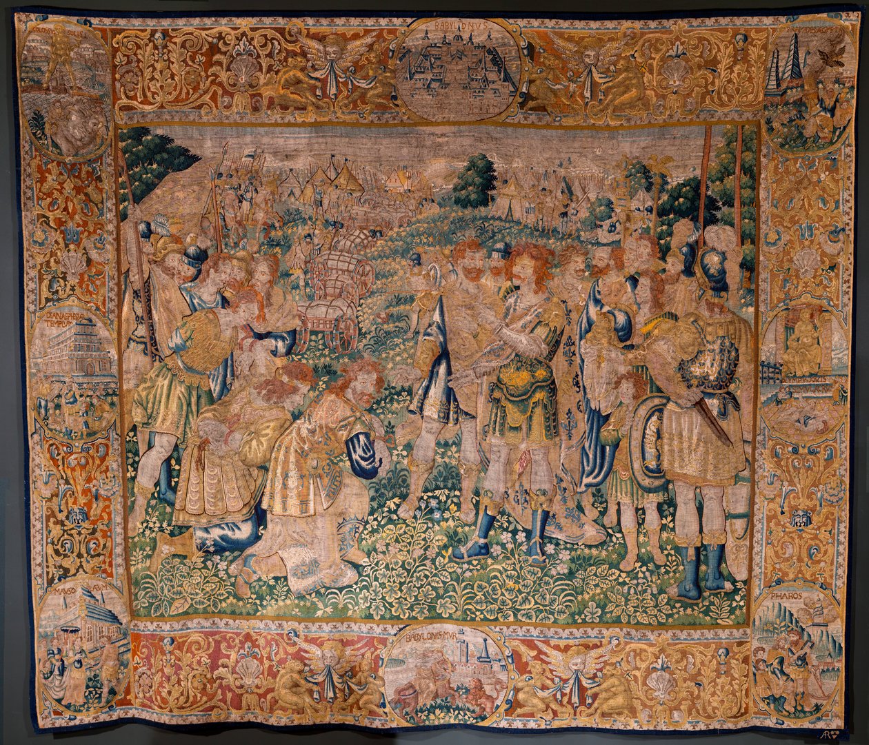 flamsk billedvev. Hannibals bror Hasdrubal ble tatt til fange av romeren av Flemish School