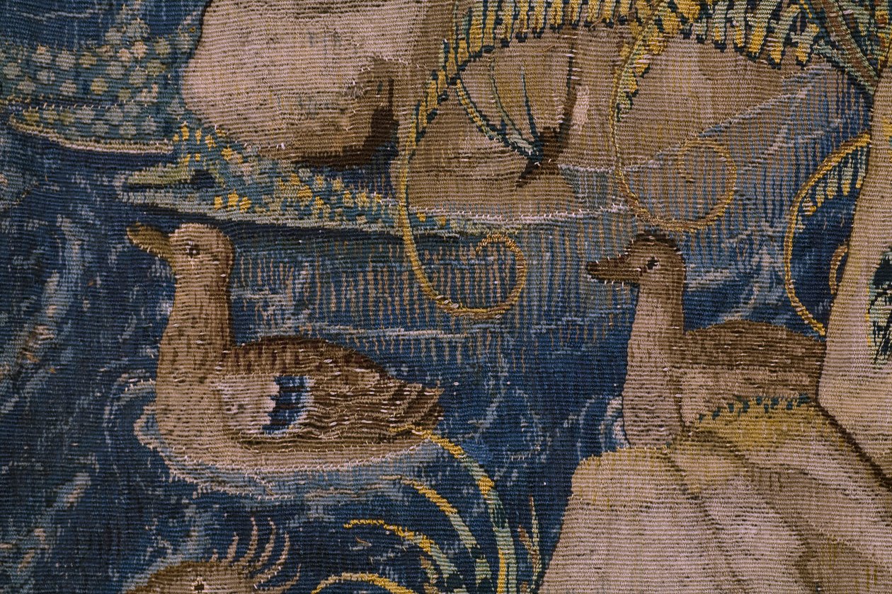 flamsk billedvev. Serien The History of Saint John the Baptist: The Baptism of Christ (Het doopsel van Christus). Brussel atelier. 1515-1520. av Flemish School