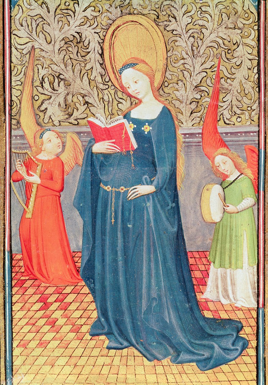 Fol.144v St. Cecilia, fra timeboken til Don Duarte av Flemish School