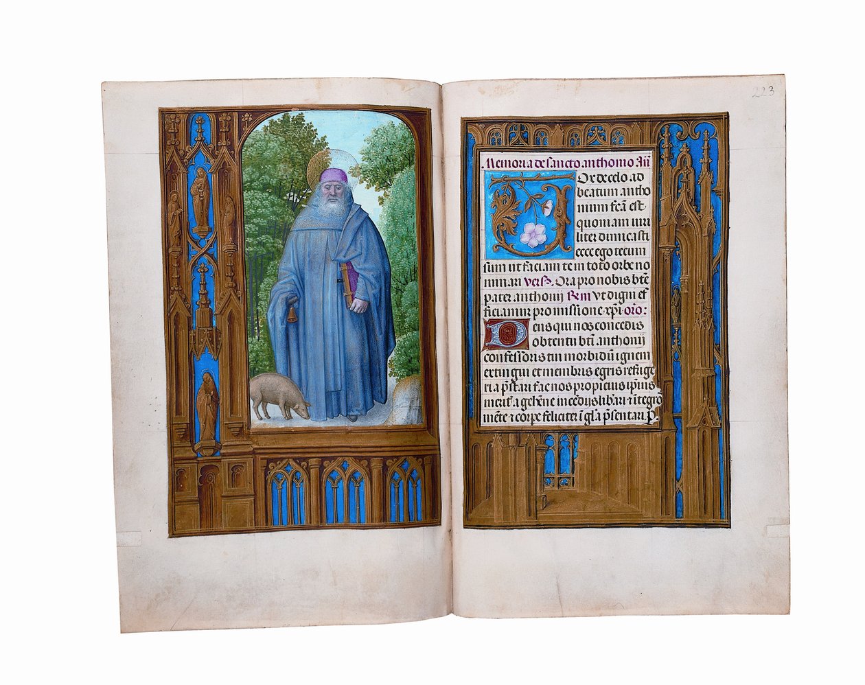Folioer fra Rothschilds timebok, Gent eller Brugge, ca. 1505 av Flemish School