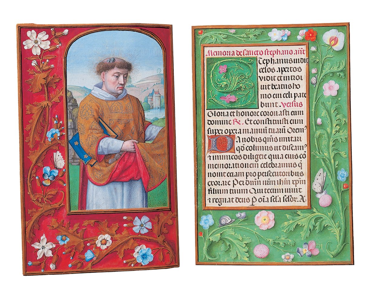 Folioer fra Rothschilds timebok, Gent eller Brugge, ca. 1505 av Flemish School
