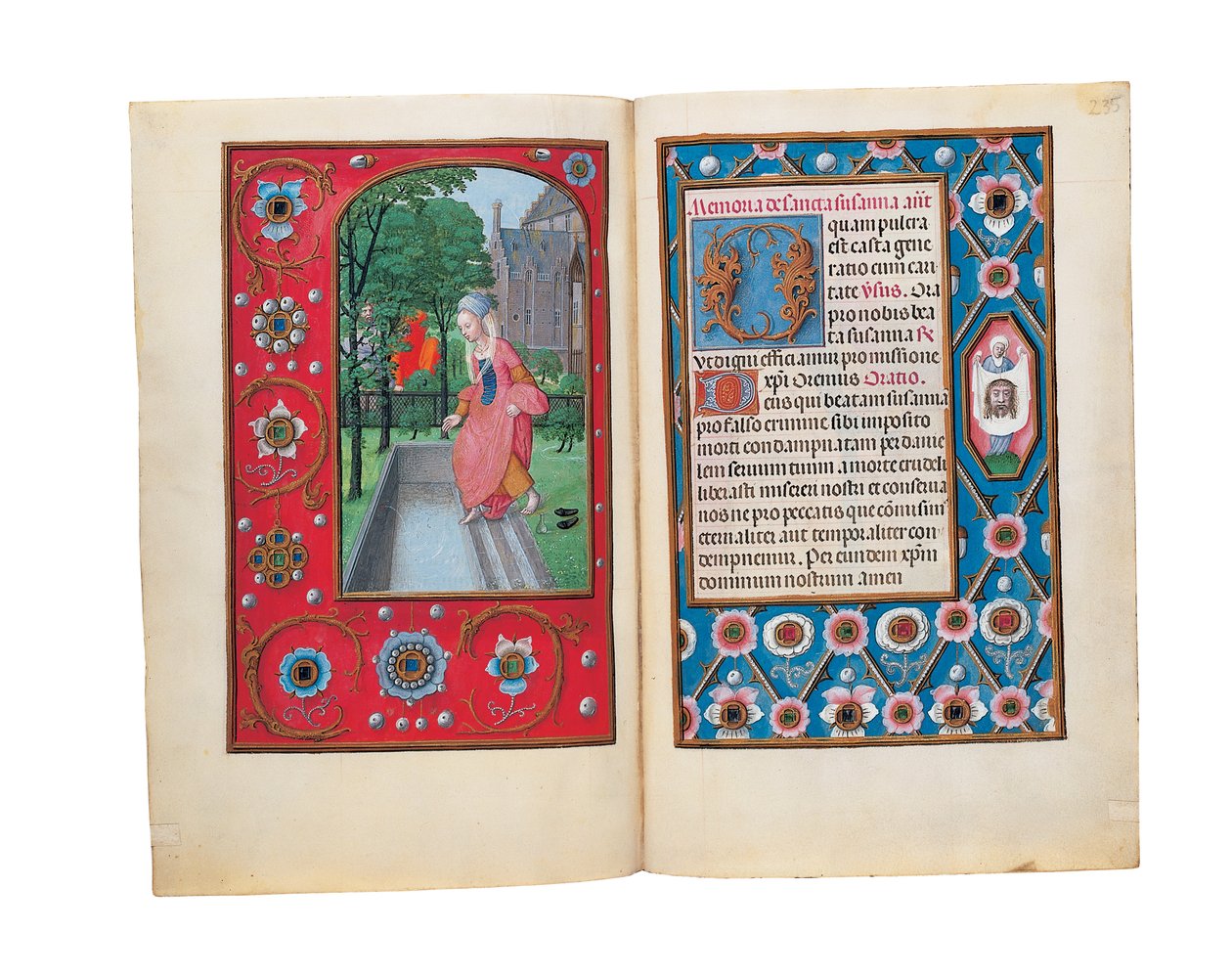 Folioer fra Rothschilds timebok, Gent eller Brugge, ca. 1505 av Flemish School