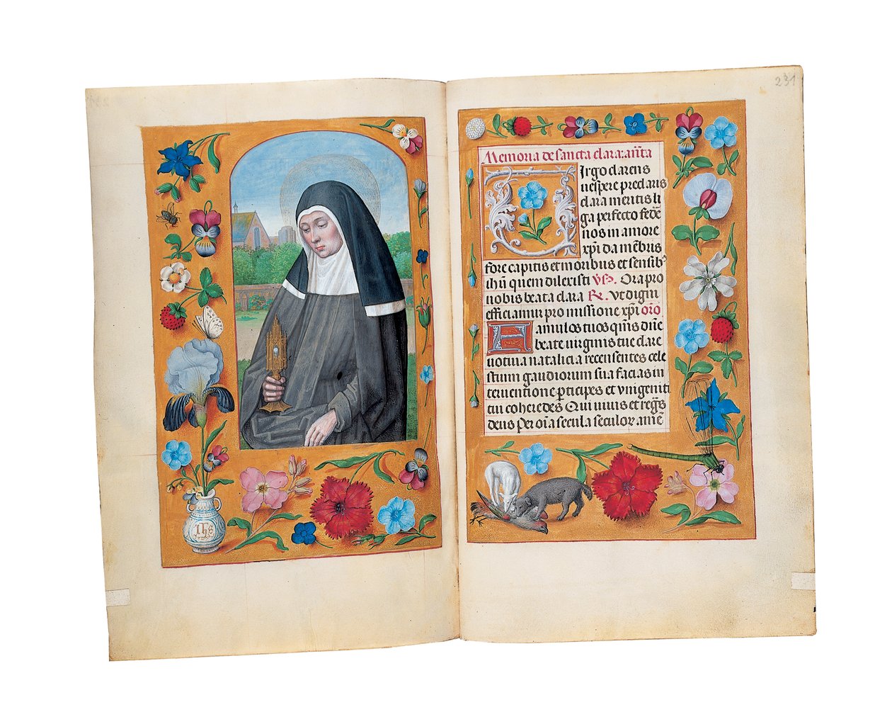 Folioer fra Rothschilds timebok, Gent eller Brugge, ca. 1505 av Flemish School