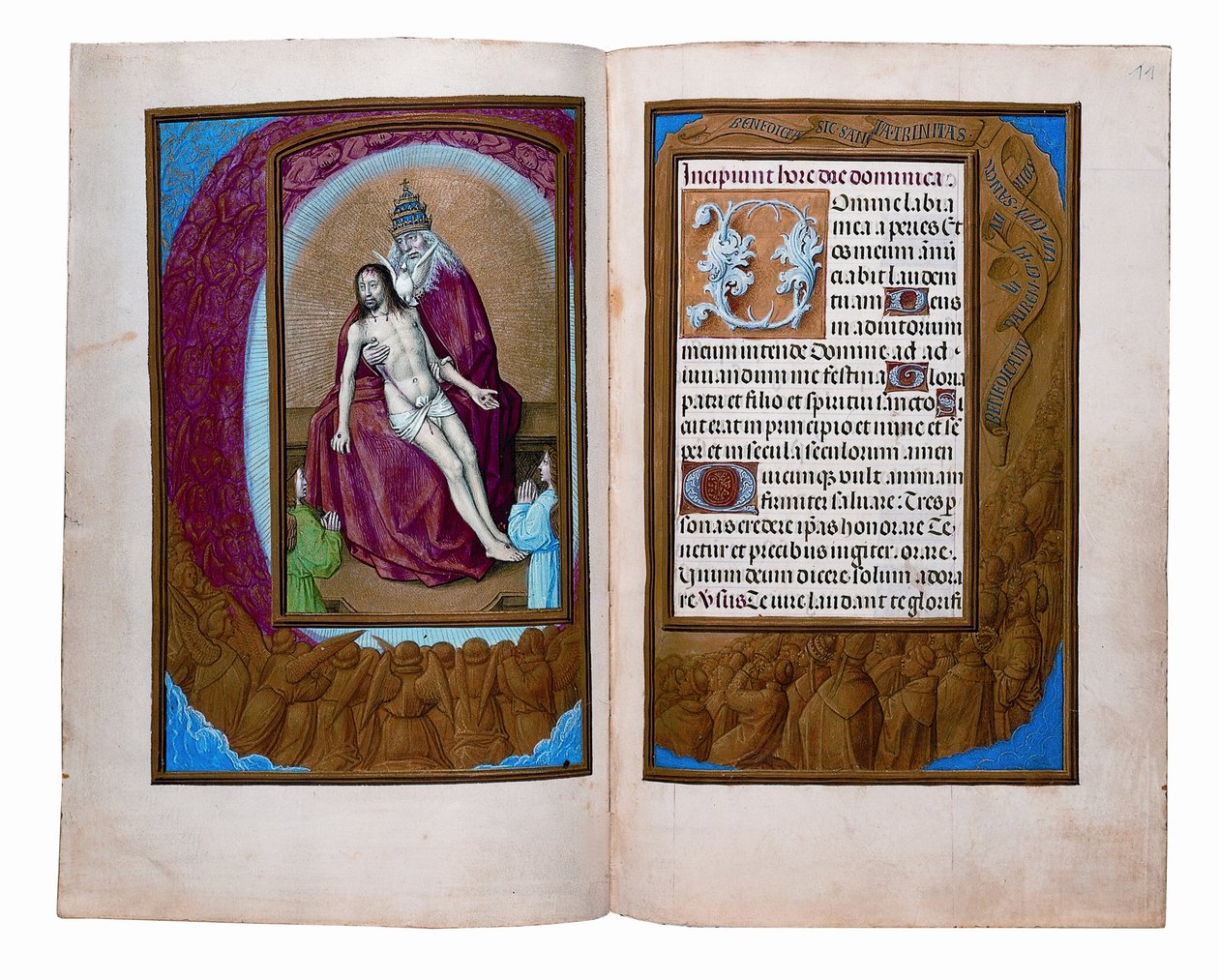 Folioer fra Rothschilds timebok, Gent eller Brugge, ca. 1505 av Flemish School