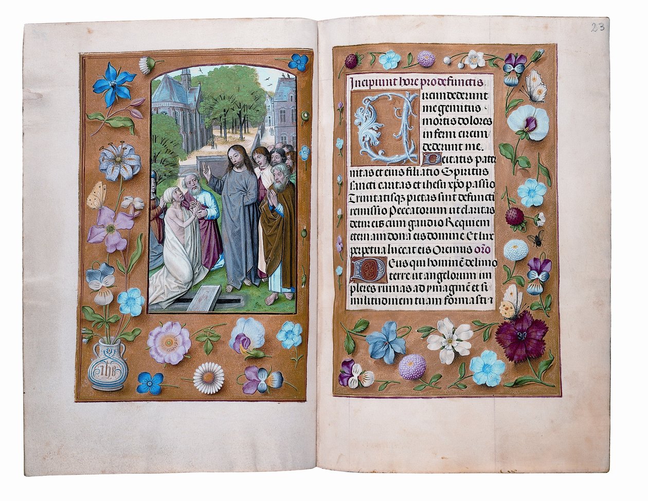 Folioer fra Rothschilds timebok, Gent eller Brugge, ca. 1505 av Flemish School