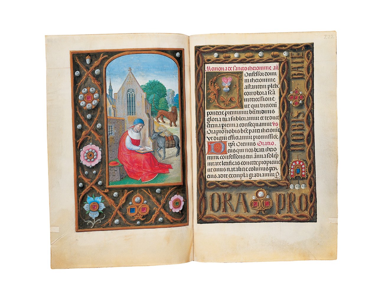 Folioer fra Rothschilds timebok, Gent eller Brugge, ca. 1505 av Flemish School