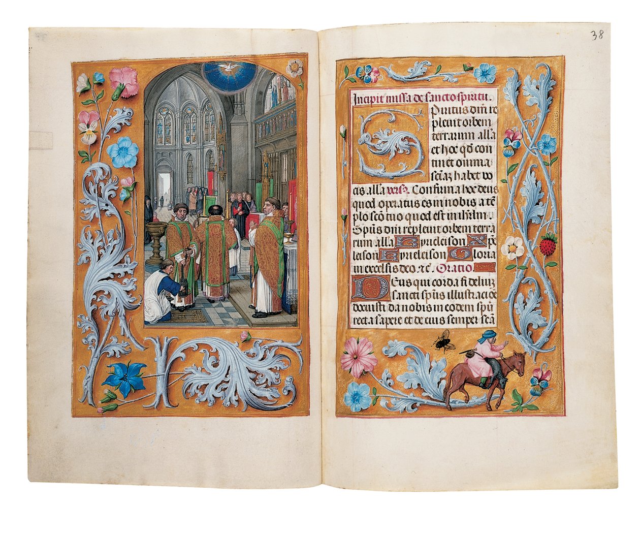 Folioer fra Rothschilds timebok, Gent eller Brugge, ca. 1505 av Flemish School