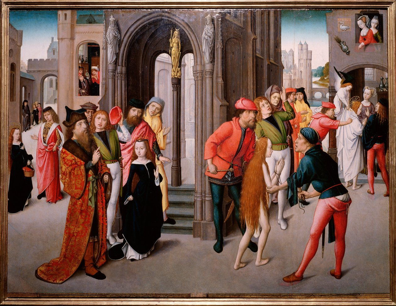 Martyrium av St. Katarina av Alexandria (maleri av Flemish School