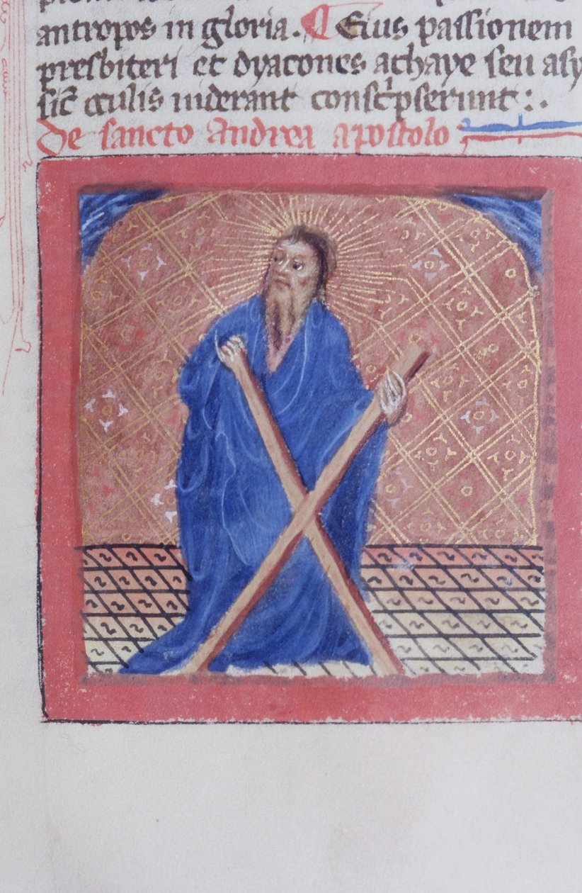 Ms Gen 1111 Page fra Legenda Aurea, Brugge, ca. 1400-10 av Flemish School