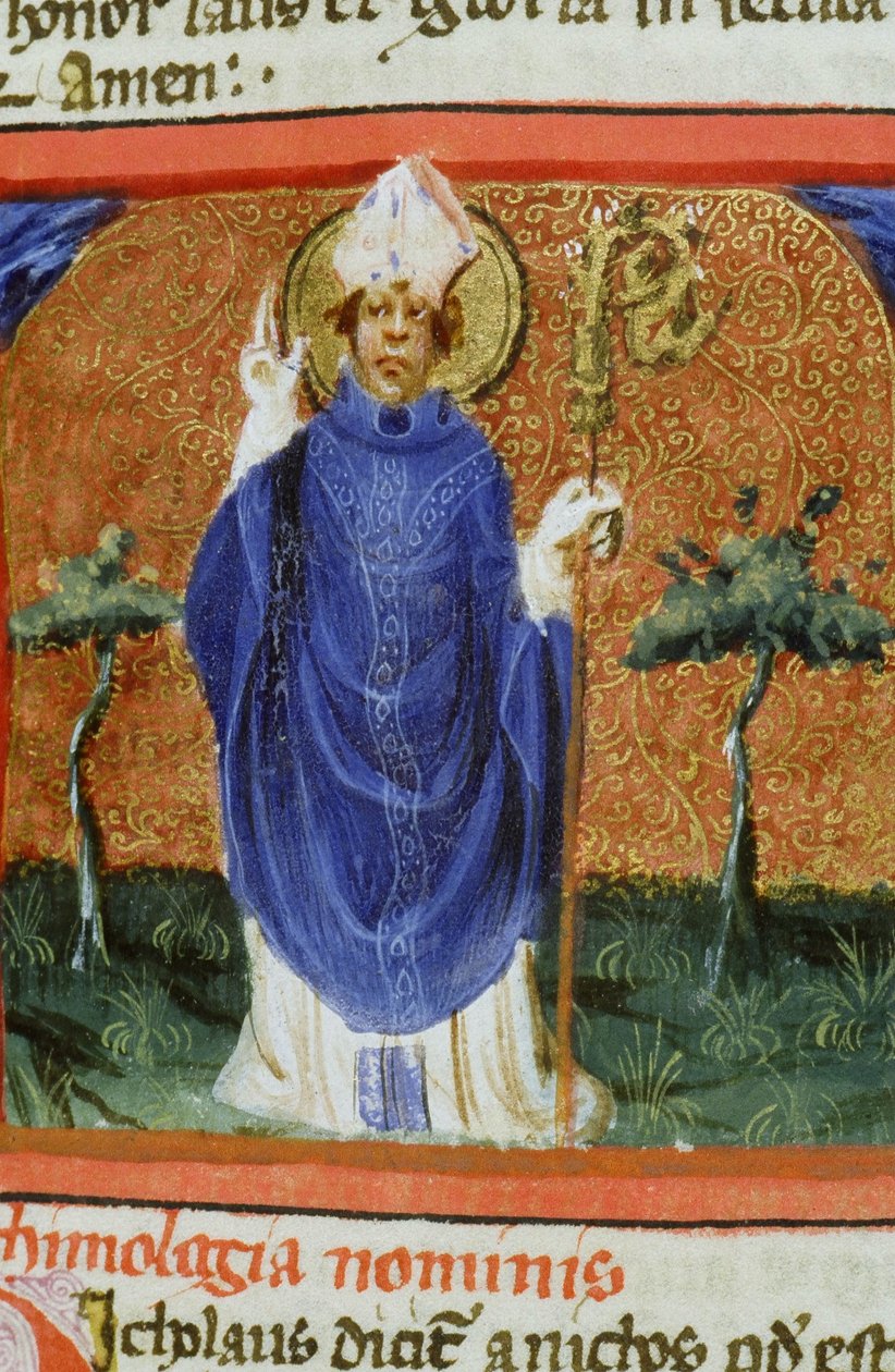 Ms Gen 1111 Page fra Legenda Aurea, Brugge, ca. 1400-10 av Flemish School