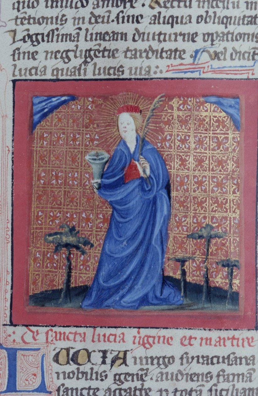 Ms Gen 1111 Page fra Legenda Aurea, Brugge, ca. 1400-10 av Flemish School