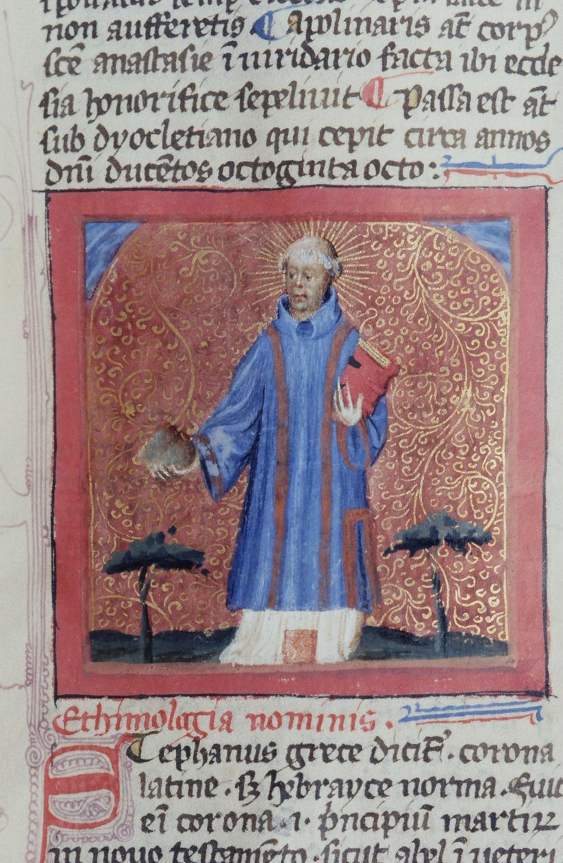 Ms Gen 1111 Page fra Legenda Aurea, Brugge, ca. 1400-10 av Flemish School