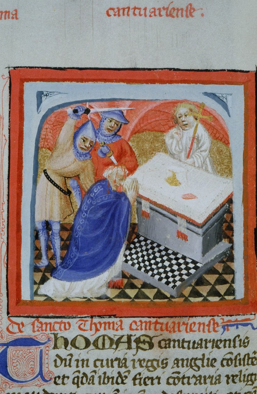 Ms Gen 1111 Page fra Legenda Aurea, Brugge, ca. 1400-10 av Flemish School