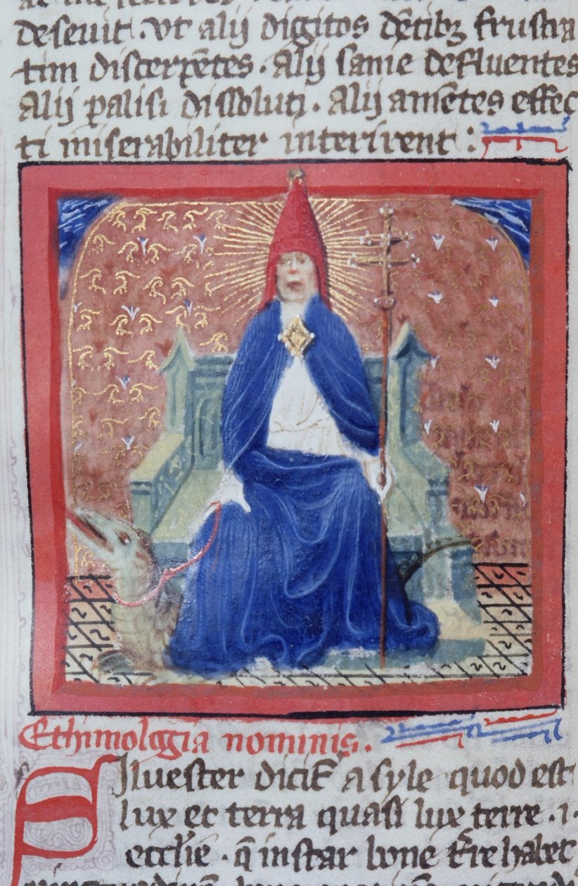 Ms Gen 1111 Page fra Legenda Aurea, Brugge, ca. 1400-10 av Flemish School