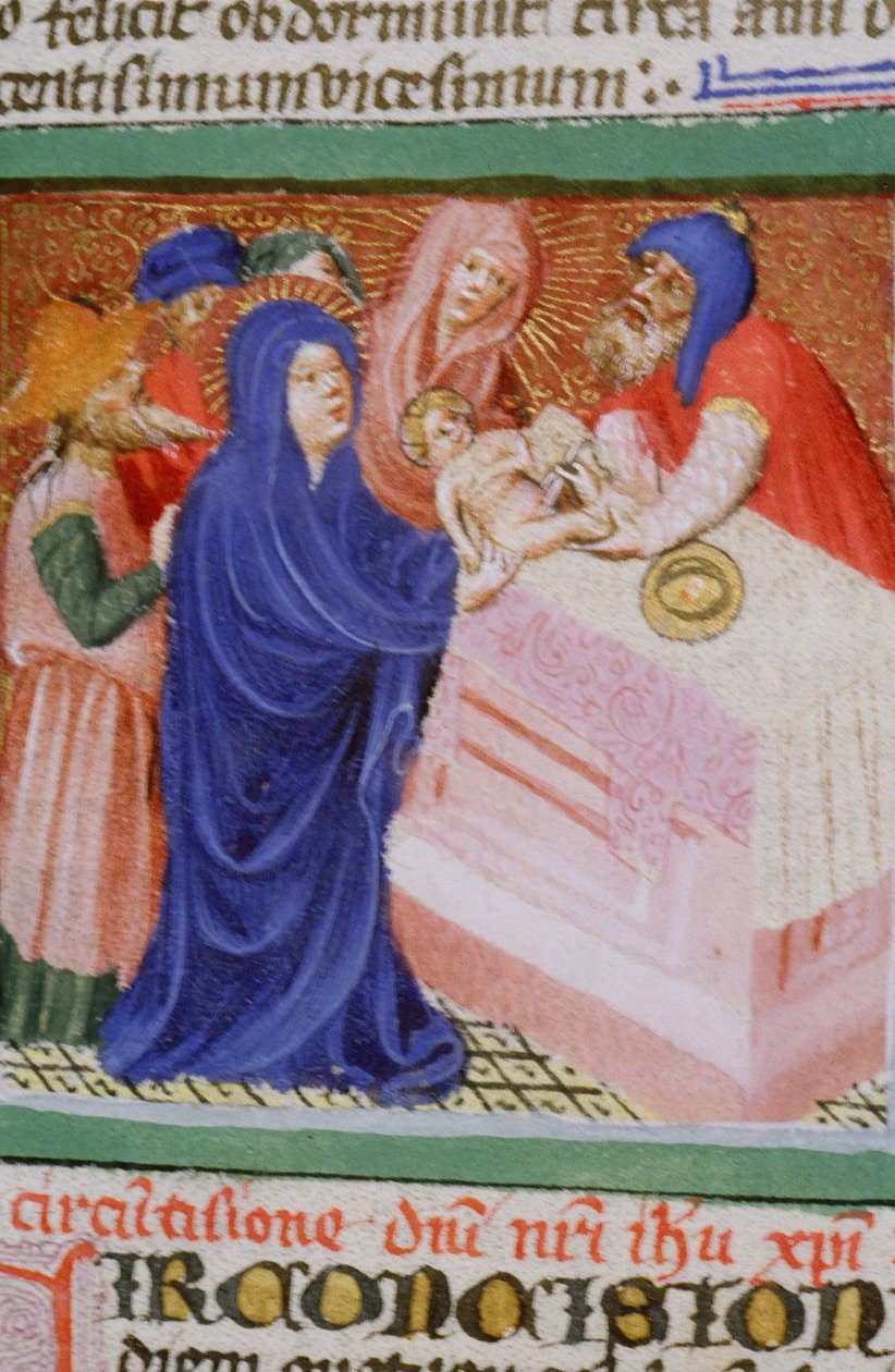 Ms Gen 1111 Page fra Legenda Aurea, Brugge, ca. 1400-10 av Flemish School