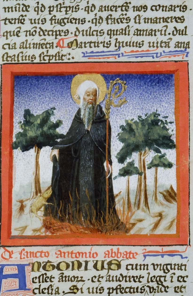 Ms Gen 1111 Page fra Legenda Aurea, Brugge, ca. 1400-10 av Flemish School