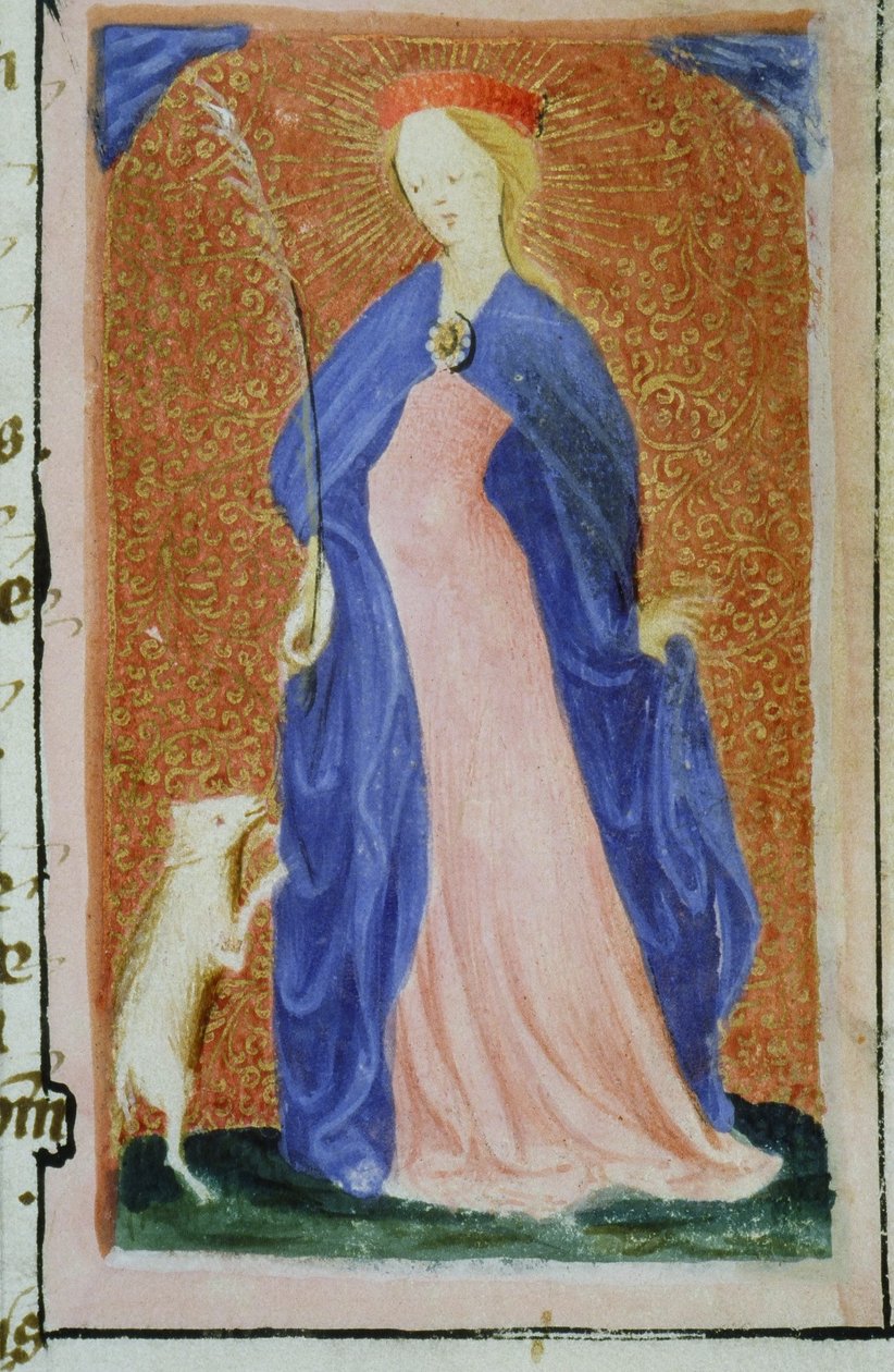 Ms Gen 1111 Page fra Legenda Aurea, Brugge, ca. 1400-10 av Flemish School