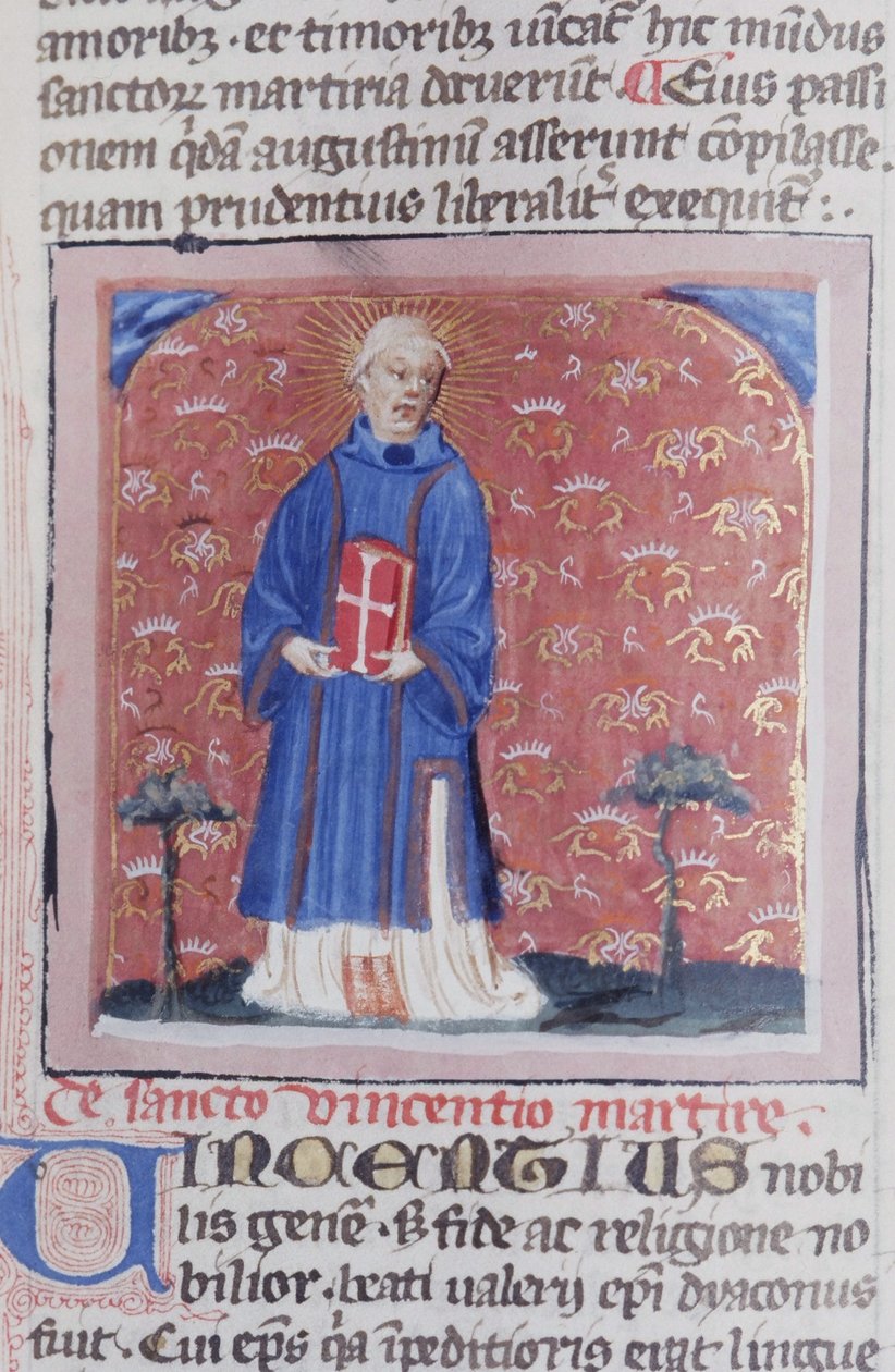 Ms Gen 1111 Page fra Legenda Aurea, Brugge, ca. 1400-10 av Flemish School