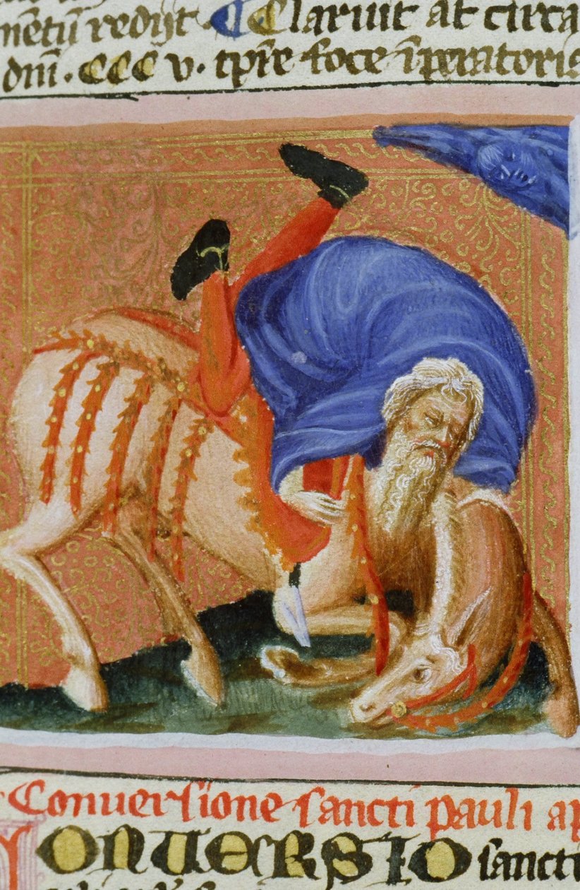 Ms Gen 1111 Page fra Legenda Aurea, Brugge, ca. 1400-10 av Flemish School