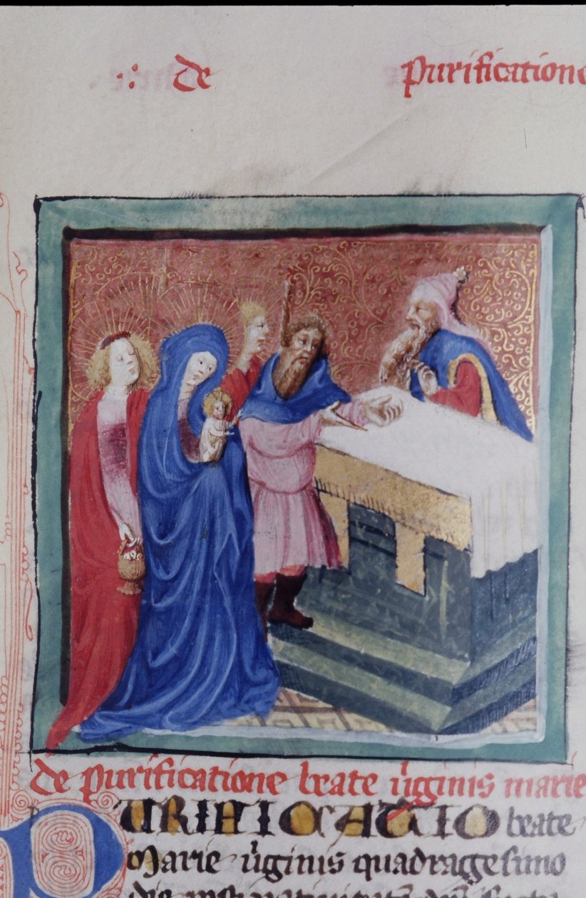 Ms Gen 1111 Page fra Legenda Aurea, Brugge, ca. 1400-10 av Flemish School