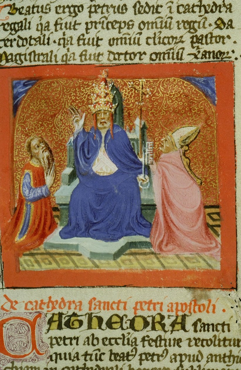 Ms Gen 1111 Page fra Legenda Aurea, Brugge, ca. 1400-10 av Flemish School