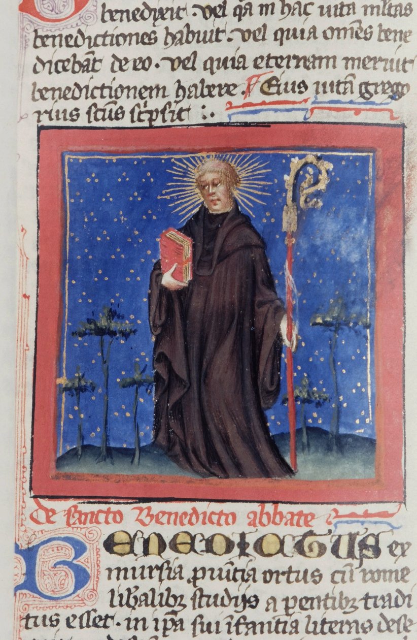 Ms Gen 1111 Page fra Legenda Aurea, Brugge, ca. 1400-10 av Flemish School